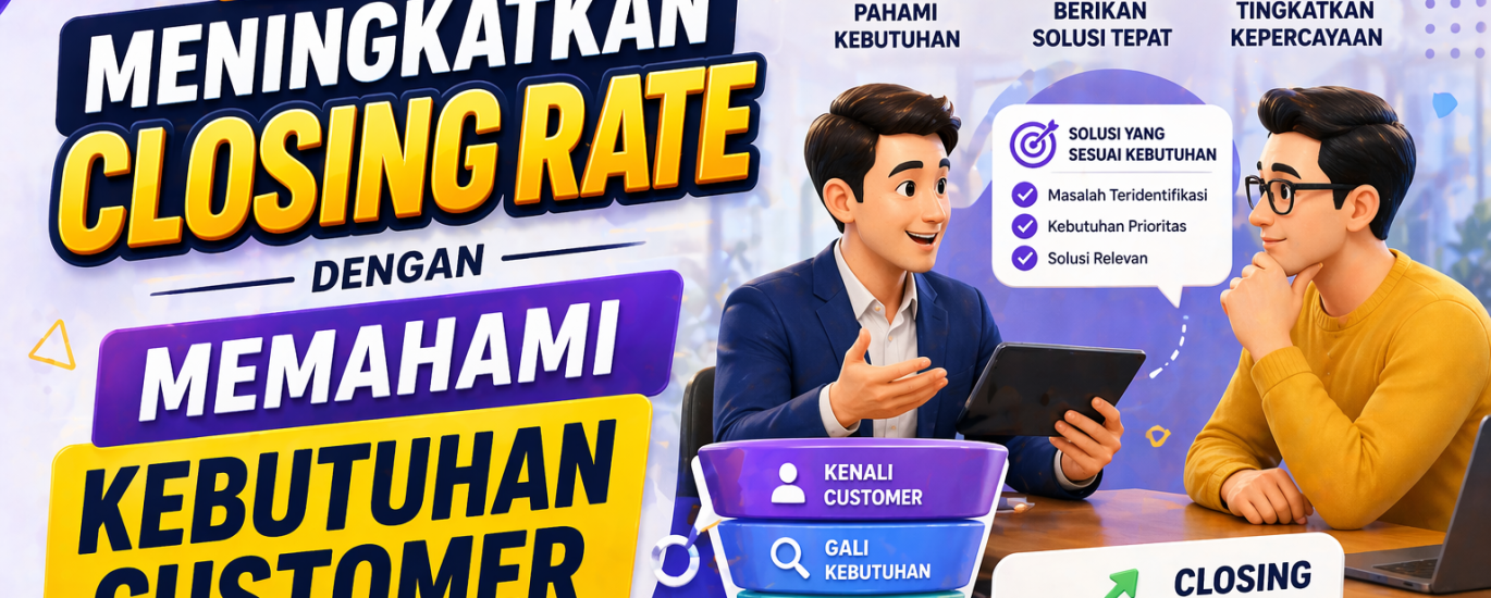 Cara Meningkatkan Closing Rate dengan Memahami Kebutuhan Customer Secara Mendalam