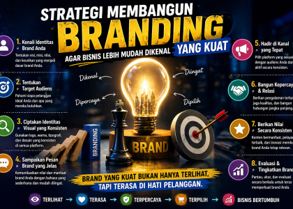 Strategi Membangun Branding yang Kuat agar Bisnis Lebih Mudah Dikenal