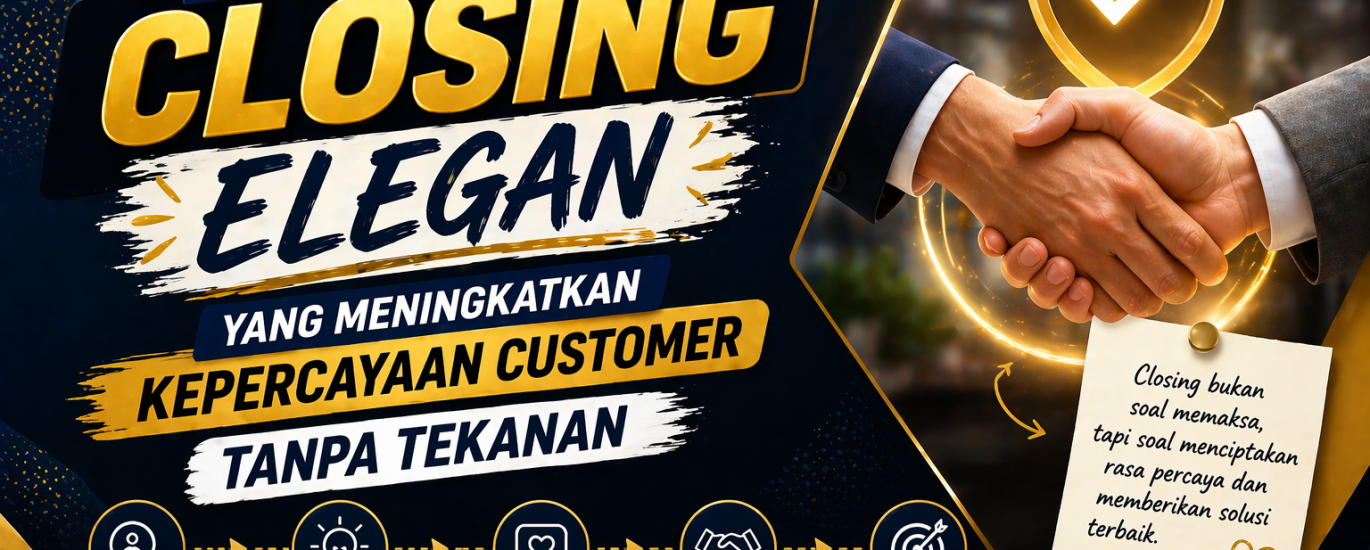 Strategi Closing Elegan yang Meningkatkan Kepercayaan Customer Tanpa Tekanan