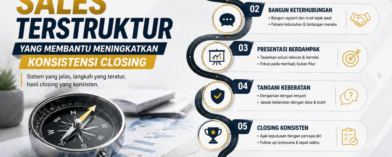 Strategi Sales Terstruktur yang Membantu Meningkatkan Konsistensi Closing