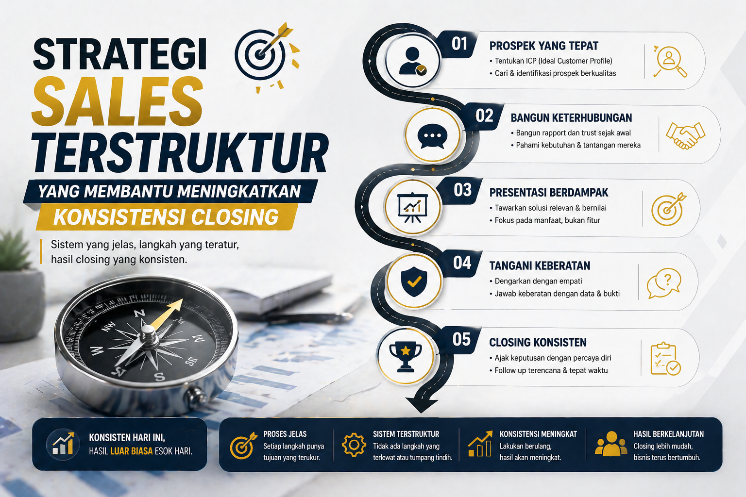 Strategi Sales Terstruktur yang Membantu Meningkatkan Konsistensi Closing