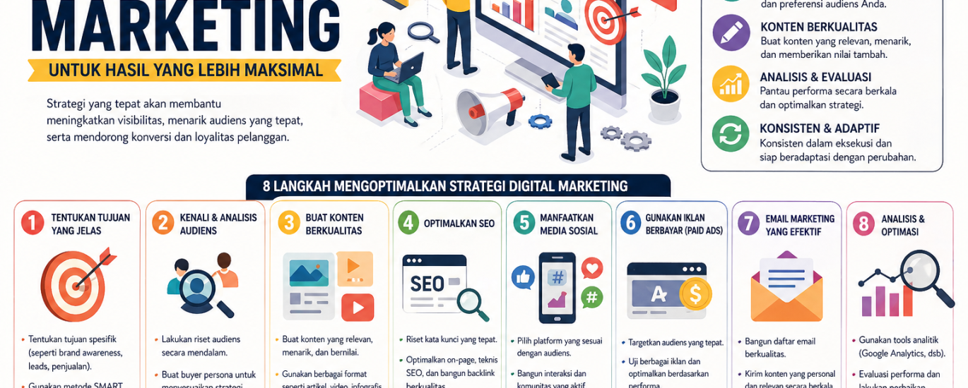 Cara Mengoptimalkan Strategi Digital Marketing untuk Hasil yang Lebih Maksimal