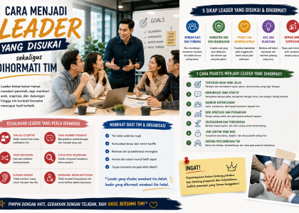 Cara Menjadi Leader yang Disukai Sekaligus Dihormati Tim