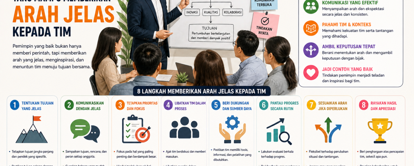 Cara Menjadi Pemimpin yang Mampu Memberikan Arah Jelas kepada Tim