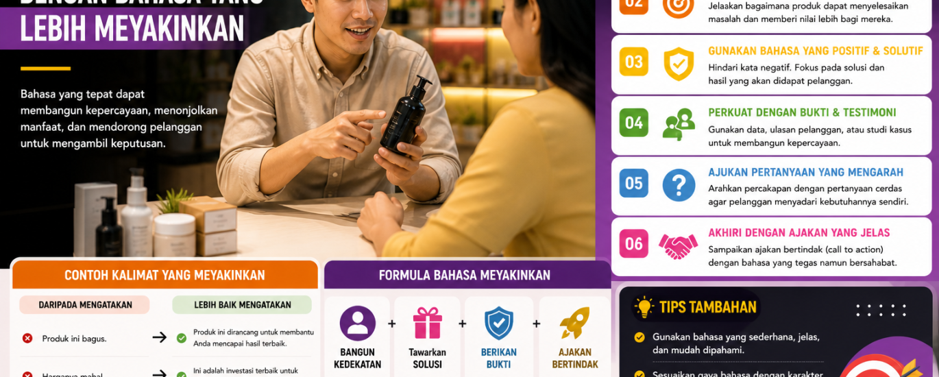 Strategi Menawarkan Produk dengan Bahasa yang Lebih Meyakinkan