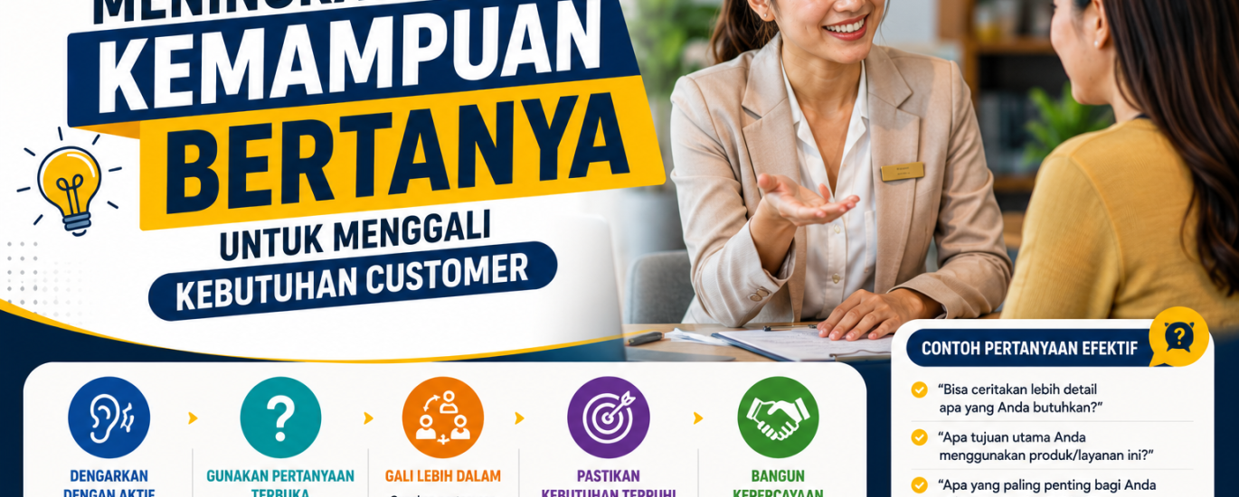 Cara Meningkatkan Kemampuan Bertanya untuk Menggali Kebutuhan Customer
