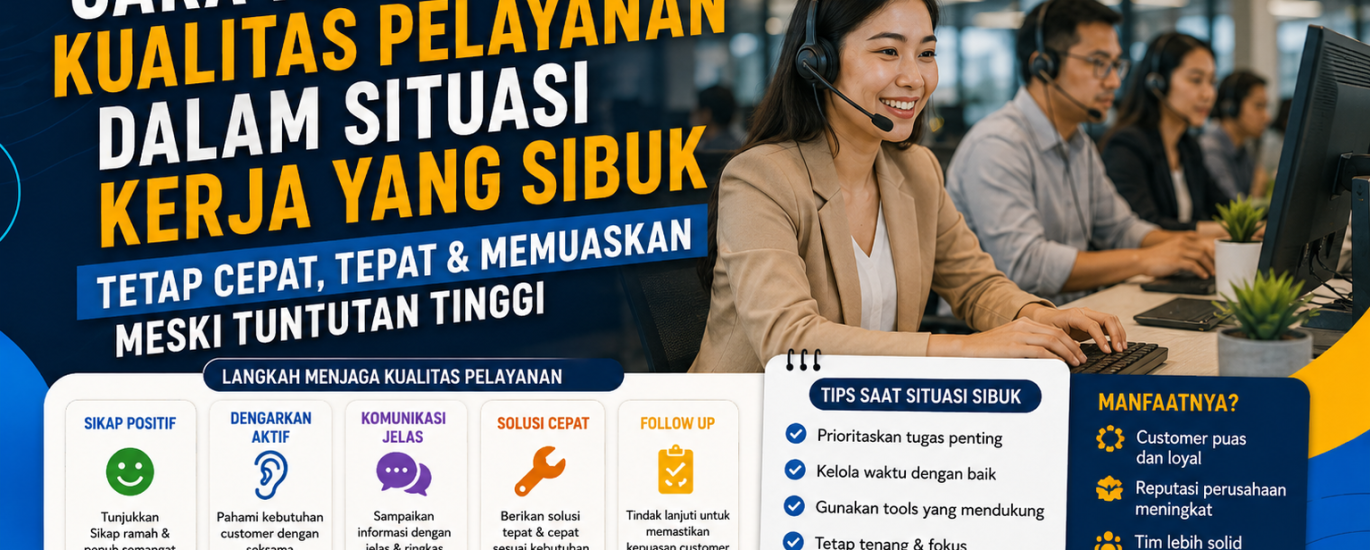 Cara Menjaga Kualitas Pelayanan dalam Situasi Kerja yang Sibuk