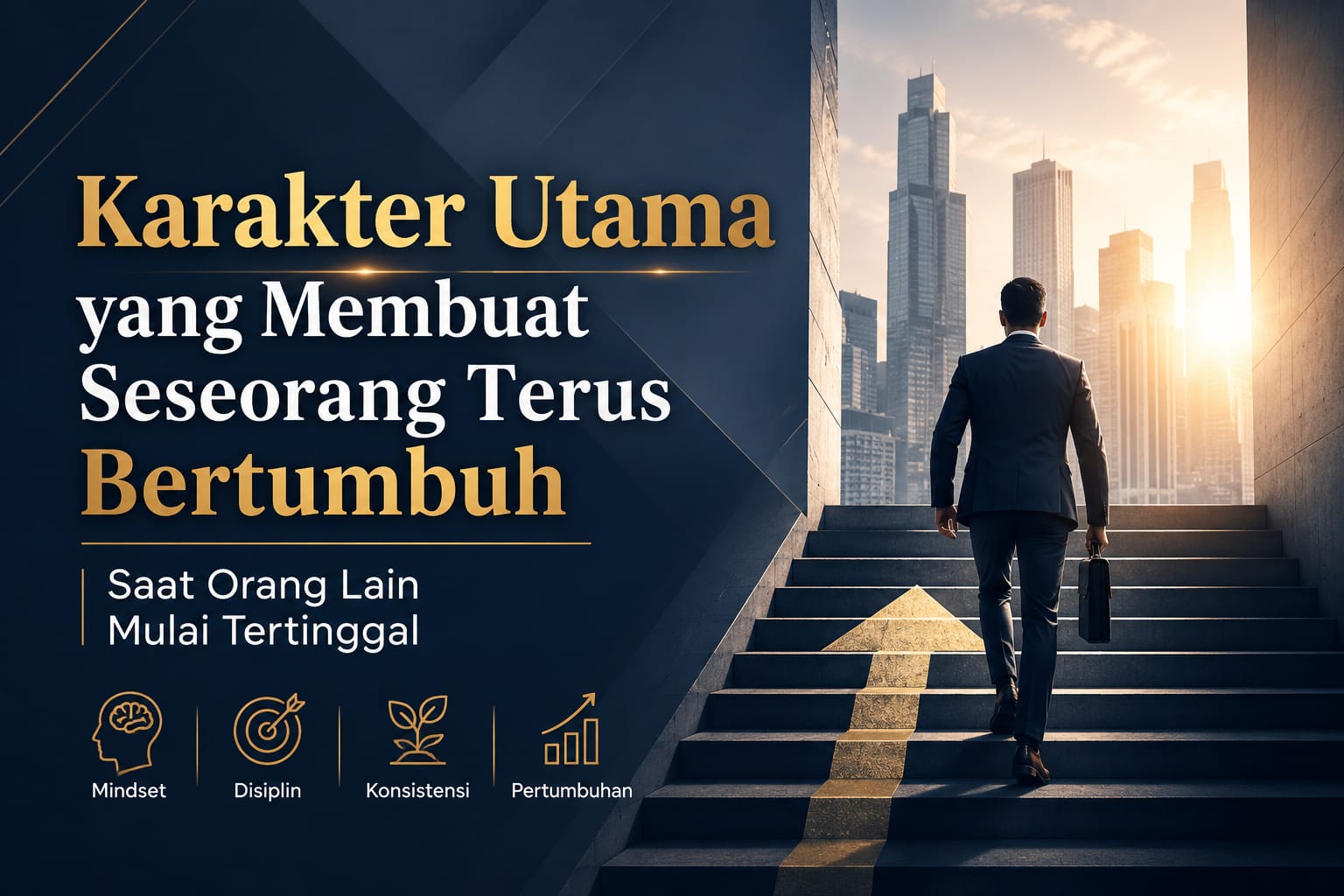 Karakter Utama yang Membuat Seseorang Terus Bertumbuh Saat Orang Lain Mulai Tertinggal