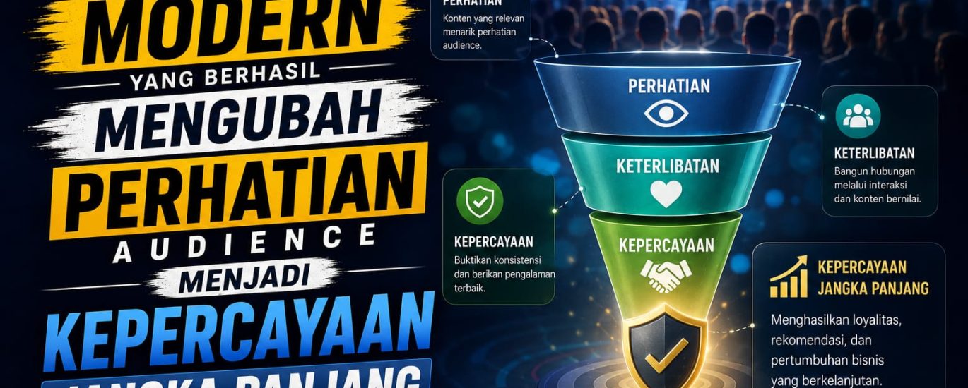 Marketing Modern yang Berhasil Mengubah Perhatian Audience Menjadi Kepercayaan Jangka Panjang