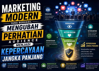 Marketing Modern yang Berhasil Mengubah Perhatian Audience Menjadi Kepercayaan Jangka Panjang