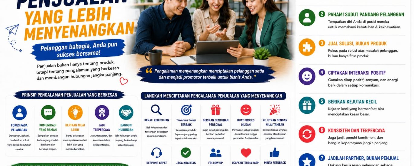 Cara Menciptakan Pengalaman Penjualan yang Lebih Menyenangkan
