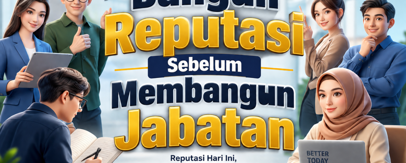 Bangun Reputasi Sebelum Membangun Jabatan