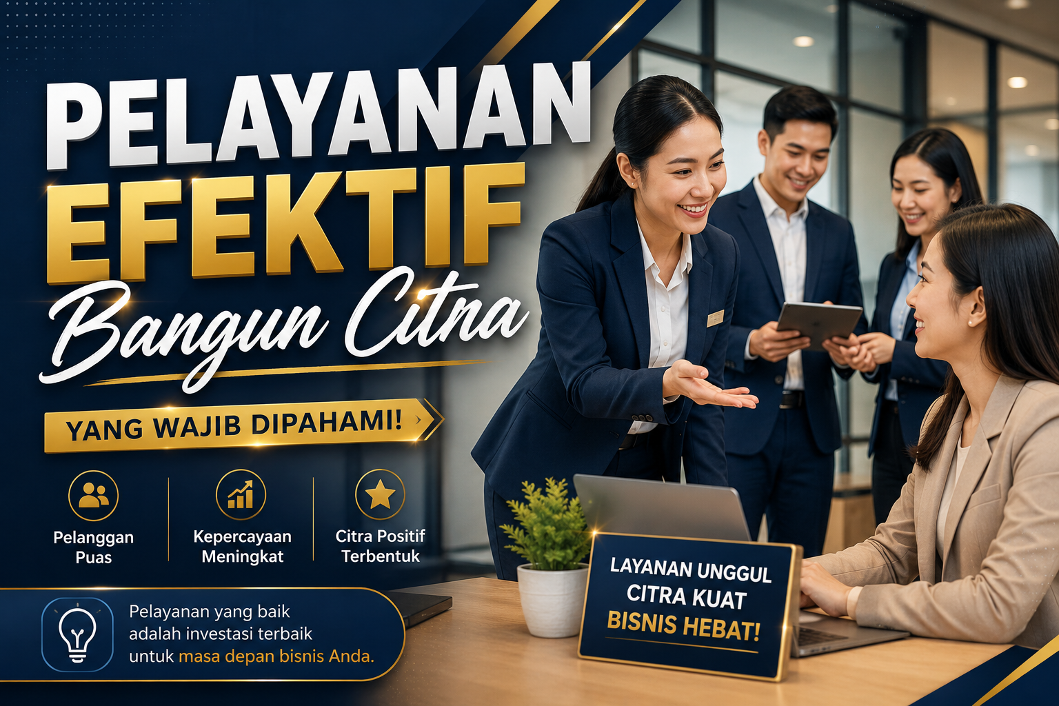 Pelayanan efektif bangun citra