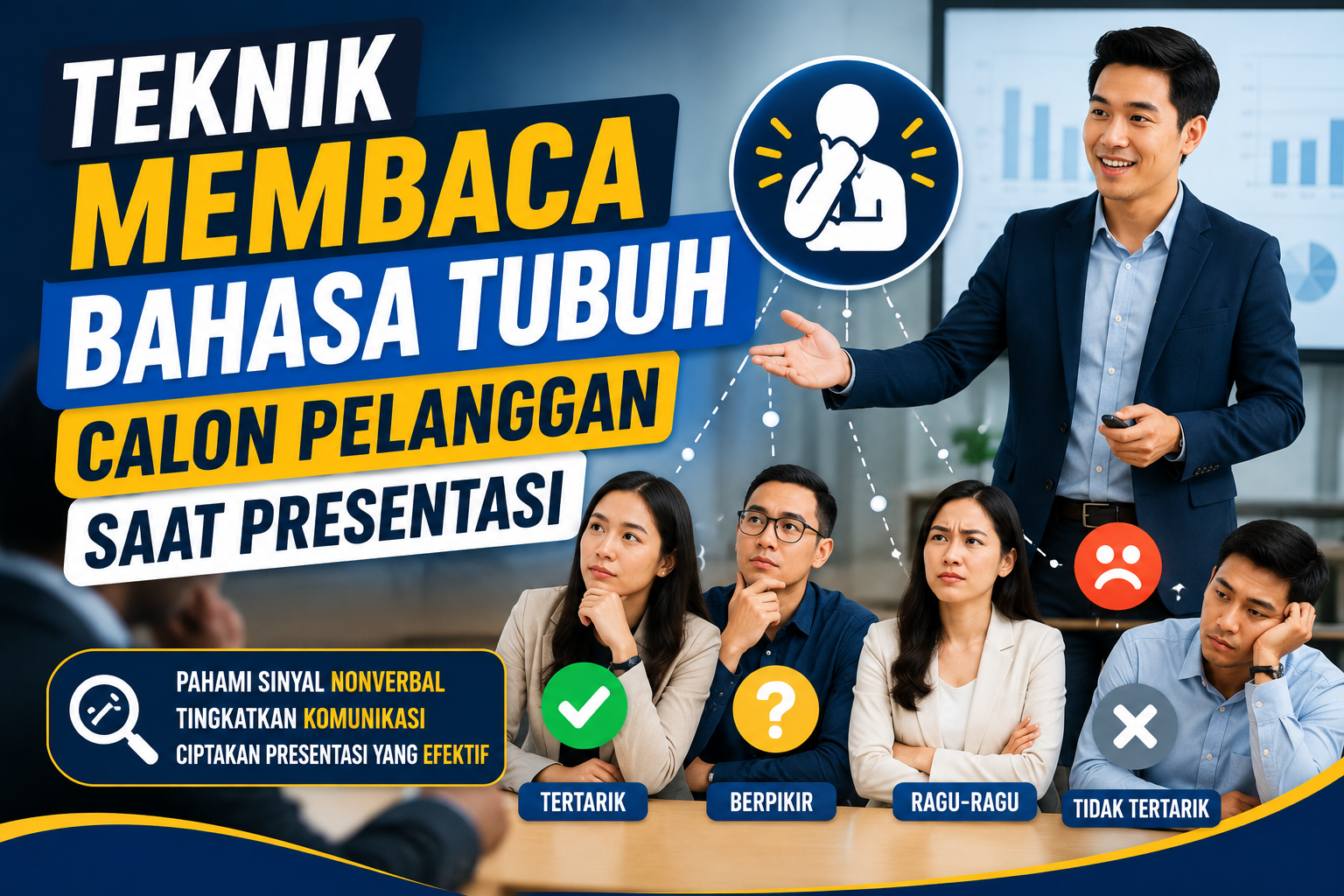 Teknik Membaca Bahasa Tubuh Calon Pelanggan Saat Presentasi