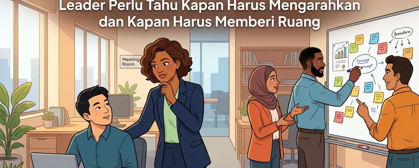 Kapan leader harus mengarahkan dan memberi ruang