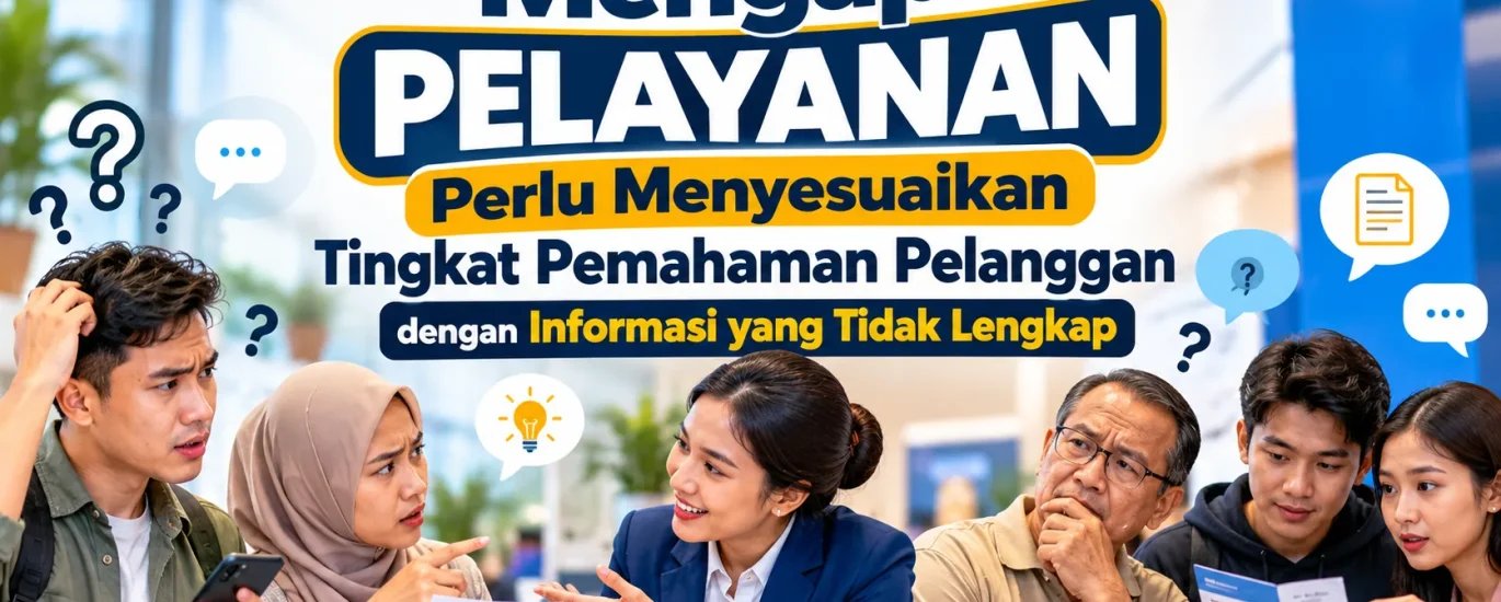 Menyesuaikan Tingkat Pemahaman Pelanggan